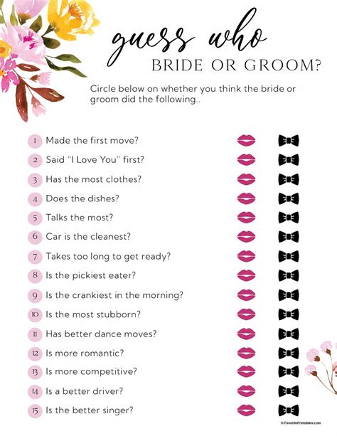 17 Printable Wedding Games That Are For Real Fun .